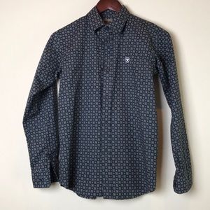Boy Ariat Button Down Shirt